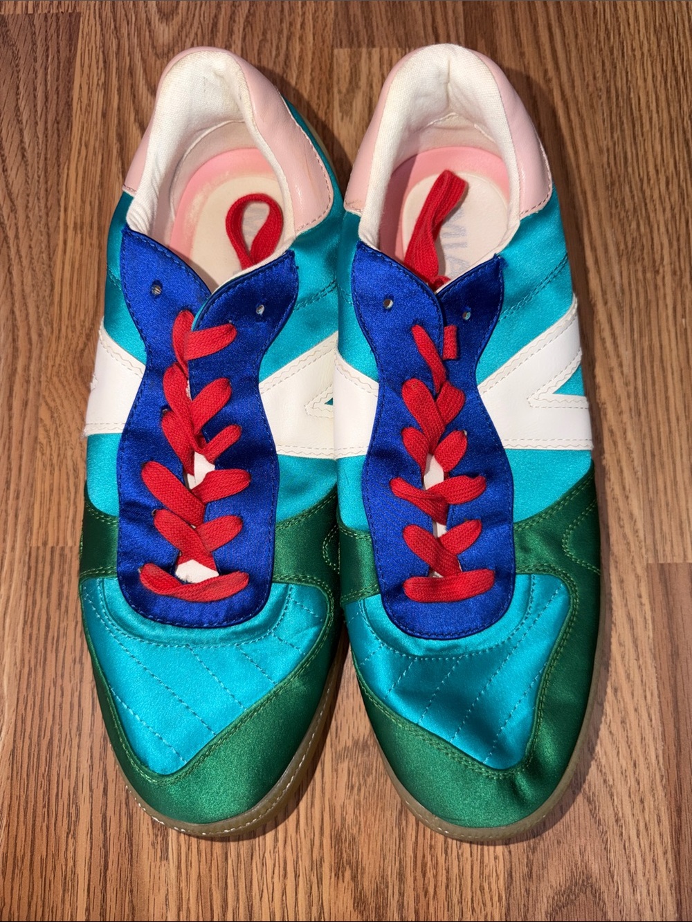 MIA Teal, Blue, Green & Red Women's Sneakers